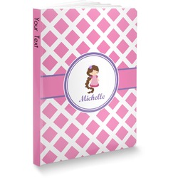 Diamond Print w/Princess Softbound Notebook - 7.25" x 10" (Personalized)