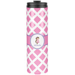 Diamond Print w/Princess Stainless Steel Skinny Tumbler - 20 oz (Personalized)