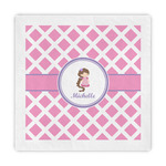 Diamond Print w/Princess Standard Decorative Napkins (Personalized)