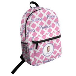 Diamond Print w/Princess Student Backpack (Personalized)