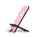 Diamond Print w/Princess Stylized Cell Phone Stand - Large (Personalized)