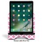 Diamond Print w/Princess Stylized Tablet Stand - Front with ipad