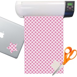 Diamond Print w/Princess Sticker Vinyl Sheet (Permanent)