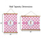 Diamond Print w/Princess Wall Hanging Tapestries - Parent/Sizing