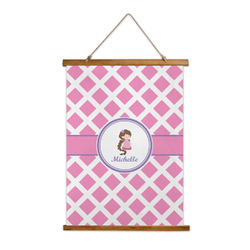 Diamond Print w/Princess Wall Hanging Tapestry (Personalized)