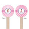 Diamond Print w/Princess Wooden 7.5" Stir Stick - Round - Double Sided - Front & Back