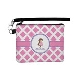 Diamond Print w/Princess Wristlet ID Case w/ Name or Text