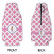 Diamond Print w/Princess Zipper Bottle Cooler - APPROVAL