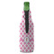 Diamond Print w/Princess Zipper Bottle Cooler - BACK (bottle)