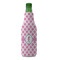 Diamond Print w/Princess Zipper Bottle Cooler - FRONT (bottle)