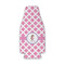 Diamond Print w/Princess Zipper Bottle Cooler - Set of 4 - FRONT