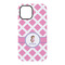 Diamond Print w/Princess iPhone 15 Pro Tough Case - Back