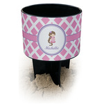 Diamond Print w/Princess Black Beach Spiker Drink Holder (Personalized)