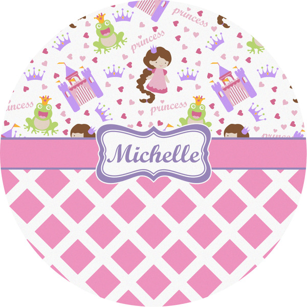 Custom Princess & Diamond Print Multipurpose Round Labels - 2" (Personalized)