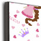 Princess & Diamond Print 20x30 Wood Print - Closeup