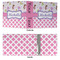 Princess & Diamond Print 3 Ring Binders - Full Wrap - 3" - APPROVAL