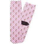 Princess & Diamond Print Adult Crew Socks