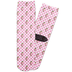 Princess & Diamond Print Adult Crew Socks