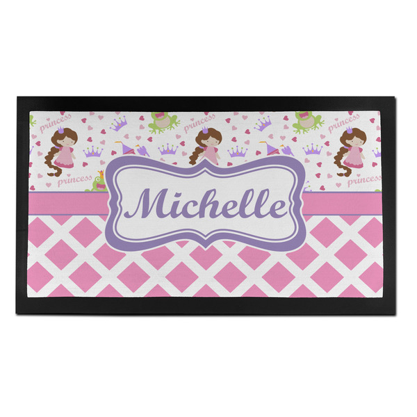 Custom Princess & Diamond Print Bar Mat - Small (Personalized)