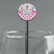 Princess & Diamond Print Black Plastic 5.5" Stir Stick - Round - Main