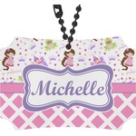 Princess & Diamond Print Rear View Mirror Ornament (Personalized)