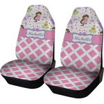 Princess & Diamond Print Car Seat Covers (Set of Two) (Personalized)