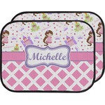 Princess & Diamond Print Car Floor Mats (Back Seat) (Personalized)