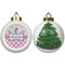 Princess & Diamond Print Ceramic Christmas Ornament - X-Mas Tree (APPROVAL)