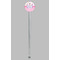 Princess & Diamond Print Clear Plastic 7" Stir Stick - Round - Single Stick