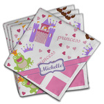 Princess & Diamond Print Cloth Napkins (Set of 4) (Personalized)