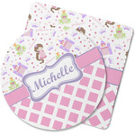 Princess & Diamond Print Rubber Backed Coaster (Personalized)