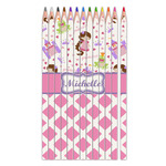 Princess & Diamond Print Colored Pencils (Personalized)