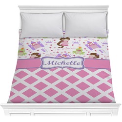 Princess & Diamond Print Comforter - Full / Queen (Personalized)