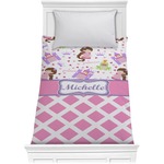 Princess & Diamond Print Comforter - Twin (Personalized)