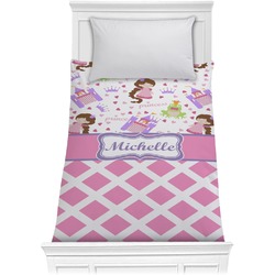 Princess & Diamond Print Comforter - Twin (Personalized)