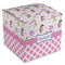 Princess & Diamond Print Cube Favor Gift Box - Front/Main