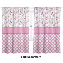 Princess & Diamond Print Curtain Panel - Custom Size