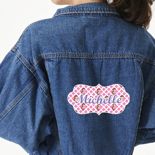 Custom Princess & Diamond Print Large Custom Shape Patch - 2XL (Personalized)