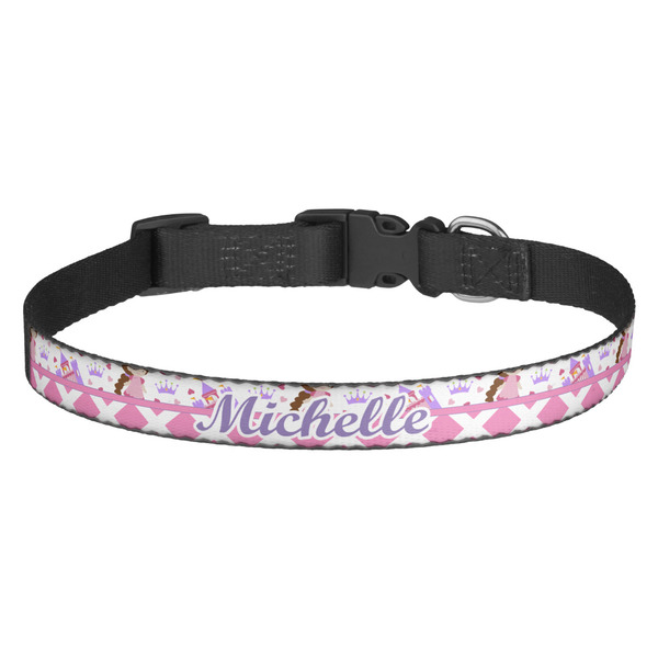 Custom Princess & Diamond Print Dog Collar (Personalized)