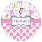 Princess & Diamond Print Drink Topper - Medium - Single