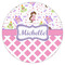 Princess & Diamond Print Drink Topper - Small - Single