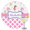 Princess & Diamond Print Drink Topper - XLarge - Single with Drink