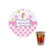 Princess & Diamond Print Printed Drink Topper - 1.5" (Personalized)