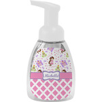 Princess & Diamond Print Foam Soap Bottle - White (Personalized)