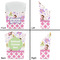 Princess & Diamond Print French Fry Favor Box - Front & Back View