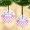 Princess & Diamond Print Frosted Glass Ornament - MAIN PARENT