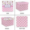 Princess & Diamond Print Gift Boxes with Lid - Canvas Wrapped - X-Large - Approval