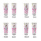 Princess & Diamond Print Glass Shot Glass - 2 oz - Set of 4 - APPROVAL