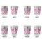 Princess & Diamond Print Glass Shot Glass - Standard - Set of 4 - APPROVAL