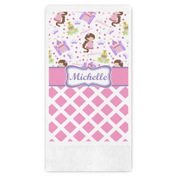 Princess & Diamond Print Guest Paper Towels - Full Color (Personalized)